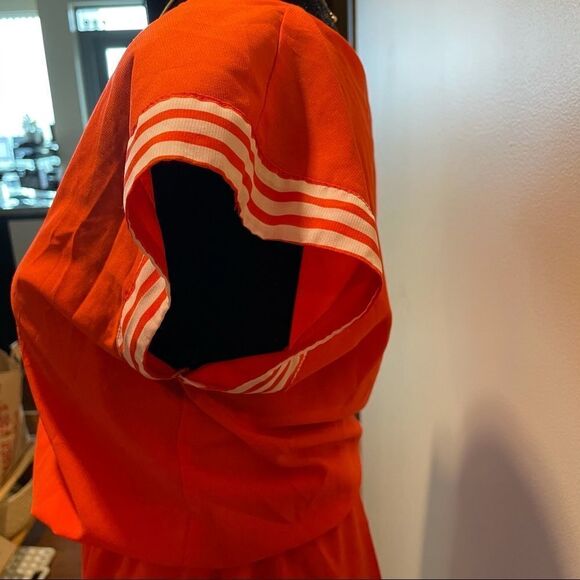 H81 Red Short-Sleeved Stripe Detail Mini Dress - Picture 3 of 12